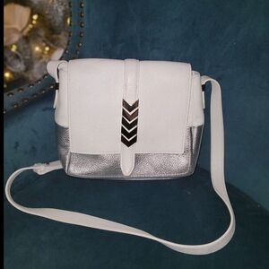 Versace Borsa Giorno Bianco Argento Shoulder Bag - White Silver